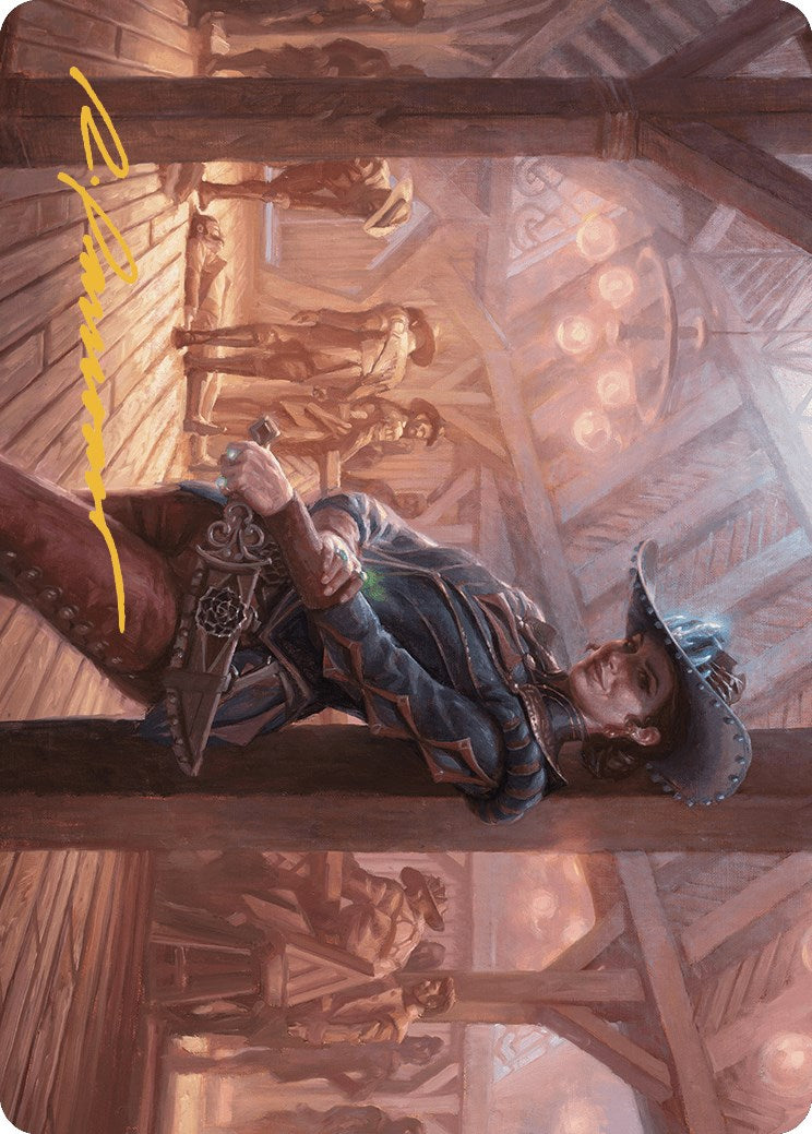Marchesa, Dealer of Death Art Card (Gold-Stamped Signature) [Art Series] Outlaws of Thunder Junction MTG Single Magic: The Gathering