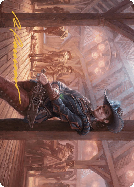 Marchesa, Dealer of Death Art Card (Gold-Stamped Signature) [Art Series] Outlaws of Thunder Junction MTG Single Magic: The Gathering