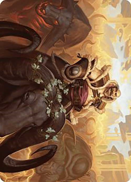 Bruse Tarl, Roving Rancher Art Card [Art Series] Outlaws of Thunder Junction MTG Single Magic: The Gathering