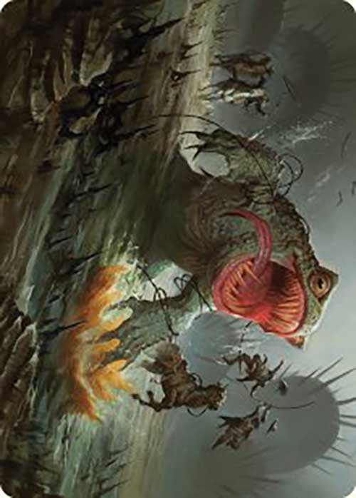 The Gitrog, Ravenous Ride Art Card [Art Series] Outlaws of Thunder Junction MTG Single Magic: The Gathering