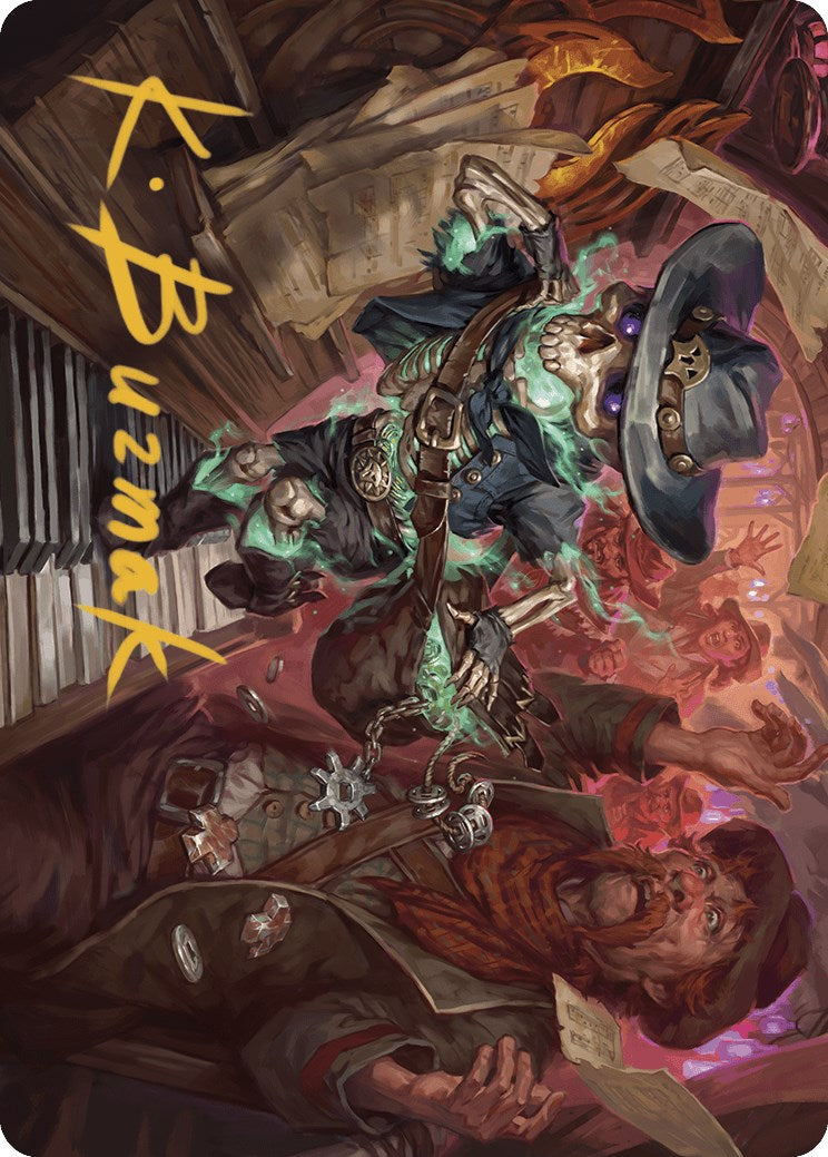 Tinybones, the Pickpocket Art Card (Gold-Stamped Signature) [Art Series] Outlaws of Thunder Junction MTG Single Magic: The Gathering