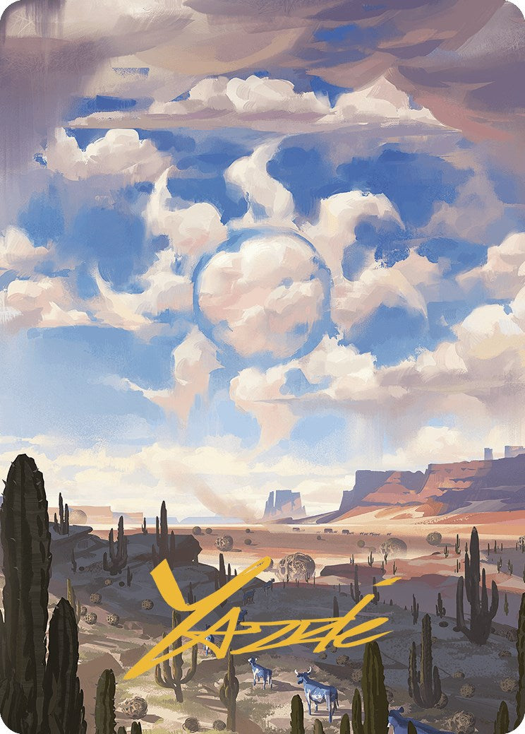 Plains Art Card (Gold-Stamped Signature) [Art Series] Outlaws of Thunder Junction MTG Single Magic: The Gathering