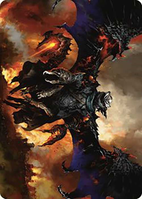 Akul the Unrepentant Art Card [Art Series] Outlaws of Thunder Junction MTG Single Magic: The Gathering