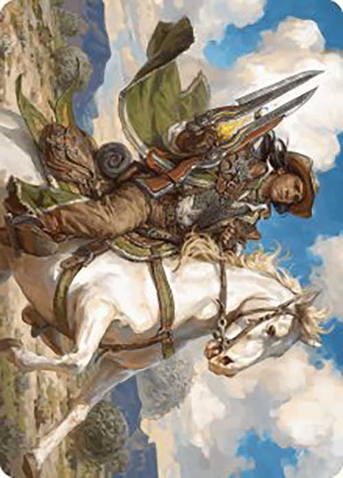 Wylie Duke, Atiin Hero Art Card [Art Series] Outlaws of Thunder Junction MTG Single Magic: The Gathering