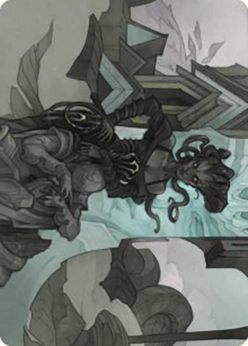 Vraska Joins Up Art Card [Art Series] Outlaws of Thunder Junction MTG Single Magic: The Gathering