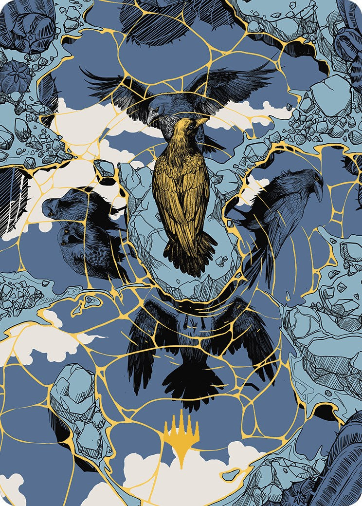 Fractured Identity Art Card (Gold-Stamped Signature) [Art Series] Outlaws of Thunder Junction MTG Single Magic: The Gathering