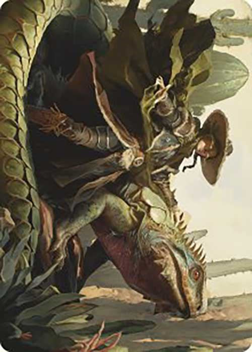 Outcaster Trailblazer Art Card [Art Series] Outlaws of Thunder Junction MTG Single Magic: The Gathering