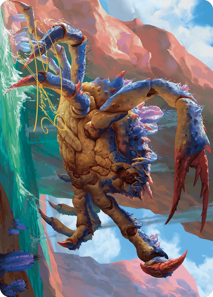 Canyon Crab Art Card (Gold-Stamped Signature) [Art Series] Outlaws of Thunder Junction MTG Single Magic: The Gathering