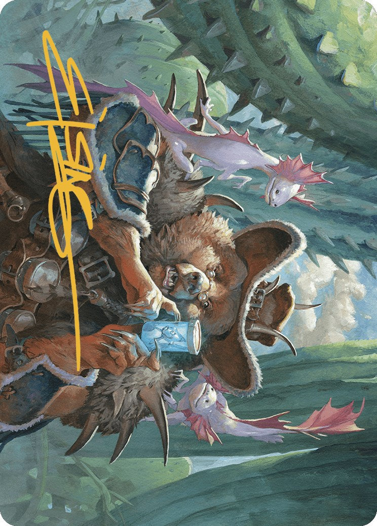 Doc Aurlock, Grizzled Genius Art Card (Gold-Stamped Signature) [Art Series] Outlaws of Thunder Junction MTG Single Magic: The Gathering