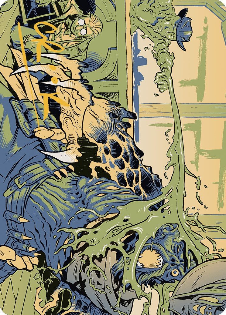 Voidslime Art Card (Gold-Stamped Signature) [Art Series] Outlaws of Thunder Junction MTG Single Magic: The Gathering