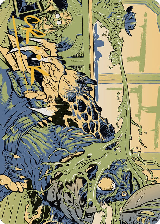 Voidslime Art Card (Gold-Stamped Signature) [Art Series] Outlaws of Thunder Junction MTG Single Magic: The Gathering