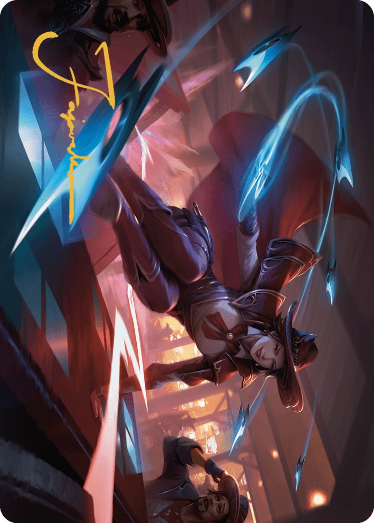 Slick Sequence Art Card (Gold-Stamped Signature) [Art Series] Outlaws of Thunder Junction MTG Single Magic: The Gathering