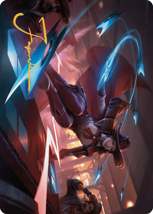 Slick Sequence Art Card (Gold-Stamped Signature) [Art Series] Outlaws of Thunder Junction MTG Single Magic: The Gathering