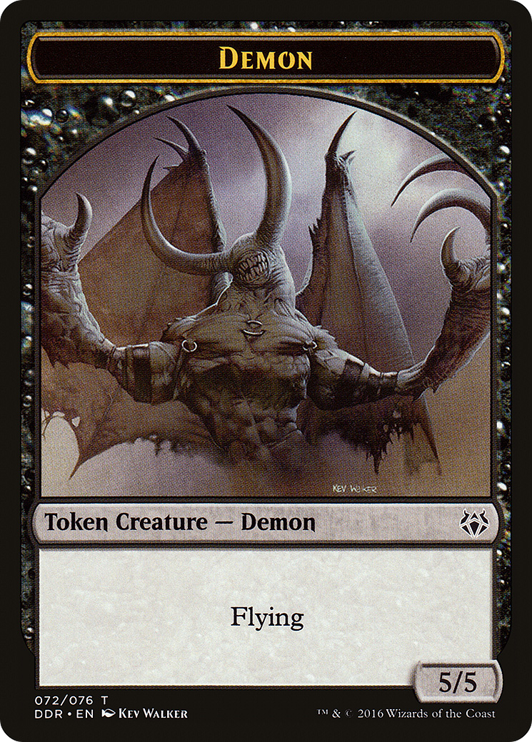 Demon Token (DDR-072) [Misc] Duel Decks: Nissa vs. Ob Nixilis MTG Single Wizards of the Coast