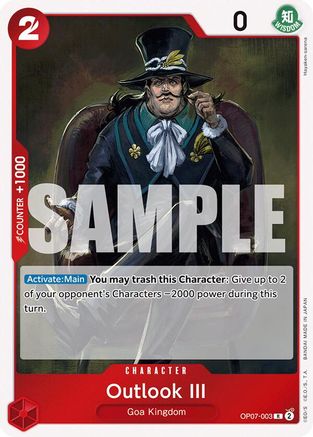 Outlook III (OP07-003) [500 Years in the Future] Foil One Piece Single Bandai