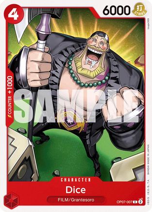 Dice (OP07-007) [500 Years in the Future] One Piece Single Bandai