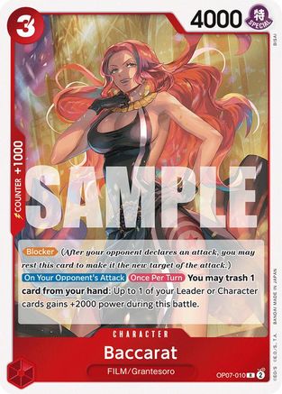 Baccarat (OP07-010) [500 Years in the Future] Foil One Piece Single Bandai