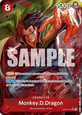 Monkey.D.Dragon (015) (Parallel) (OP07-015) [500 Years in the Future] Foil One Piece Single Bandai