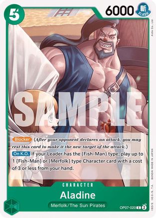 Aladine (OP07-020) [500 Years in the Future] One Piece Single Bandai