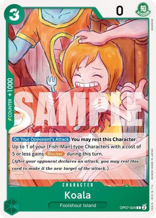 Koala (OP07-024) [500 Years in the Future] One Piece Single Bandai