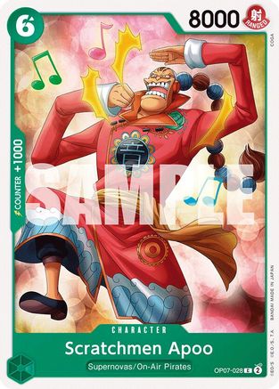 Scratchmen Apoo (OP07-028) [500 Years in the Future] One Piece Single Bandai