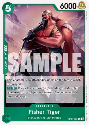 Fisher Tiger (OP07-032) [500 Years in the Future] Foil One Piece Single Bandai