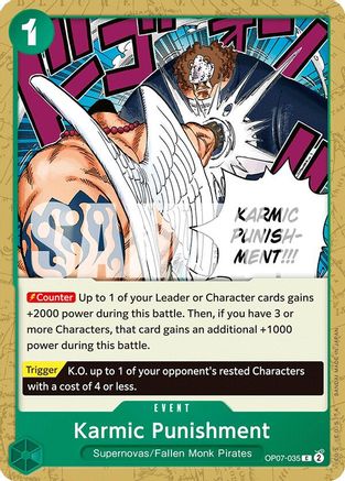 Karmic Punishment (OP07-035) [500 Years in the Future] One Piece Single Bandai