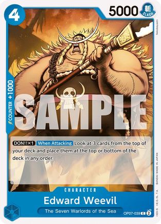 Edward Weevil (OP07-039) [500 Years in the Future] One Piece Single Bandai