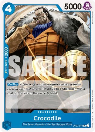 Crocodile (OP07-040) [500 Years in the Future] One Piece Single Bandai