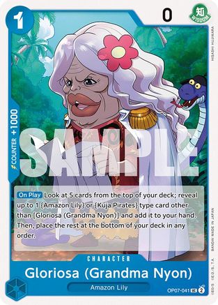 Gloriosa (Grandma Nyon) (OP07-041) [500 Years in the Future] One Piece Single Bandai