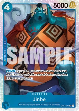 Jinbe (045) (OP07-045) [500 Years in the Future] Foil One Piece Single Bandai