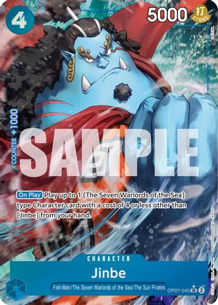 Jinbe (045) (Parallel) (OP07-045) [500 Years in the Future] Foil One Piece Single Bandai