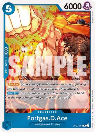 Portgas.D.Ace (053) (OP07-053) [500 Years in the Future] Foil One Piece Single Bandai