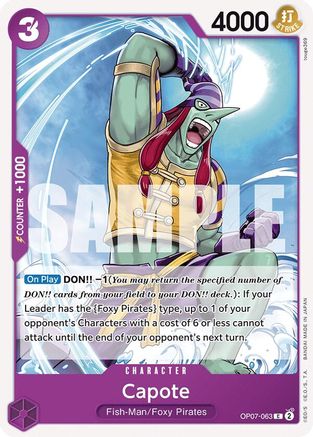 Capote (OP07-063) [500 Years in the Future] One Piece Single Bandai