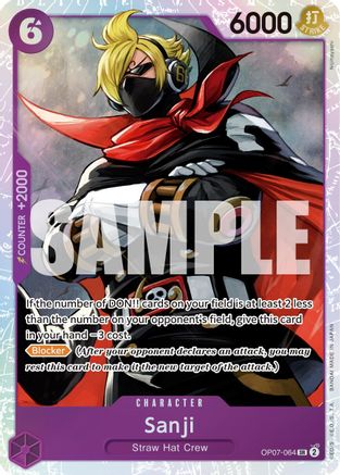 Sanji (OP07-064) [500 Years in the Future] Foil One Piece Single Bandai