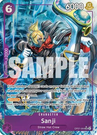 Sanji (Parallel) (OP07-064) [500 Years in the Future] Foil One Piece Single Bandai