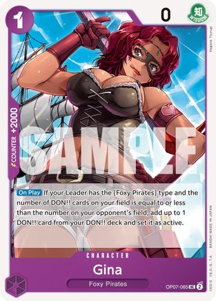 Gina (OP07-065) [500 Years in the Future] One Piece Single Bandai