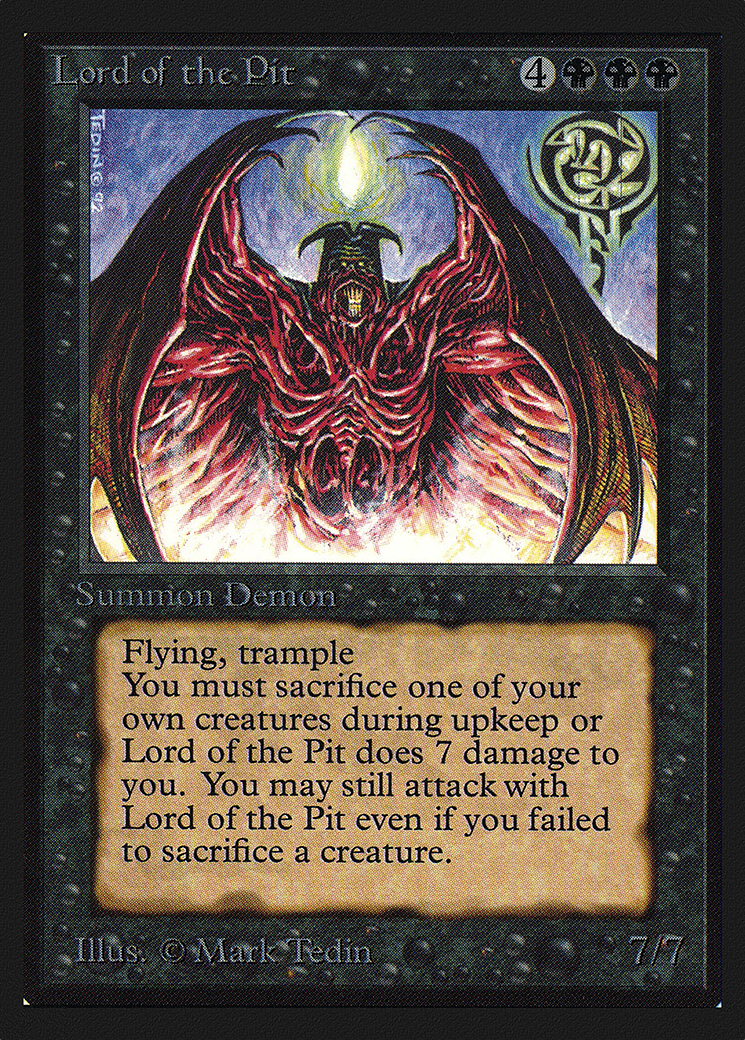 Lord of the Pit (IE) (IED-) [Intl. Collectors' Edition] MTG Single Wizards of the Coast