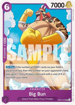 Big Bun (OP07-070) [500 Years in the Future] One Piece Single Bandai