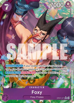 Foxy (071) (Parallel) (OP07-071) [500 Years in the Future] Foil One Piece Single Bandai