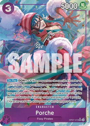 Porche (Parallel) (OP07-072) [500 Years in the Future] Foil One Piece Single Bandai