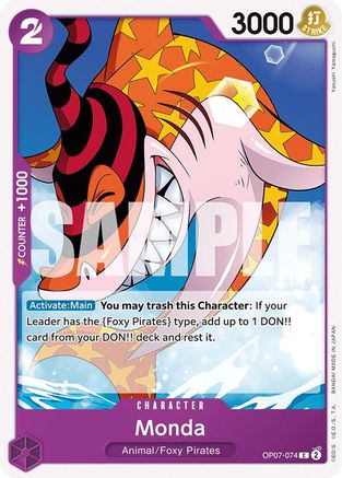 Monda (OP07-074) [500 Years in the Future] One Piece Single Bandai