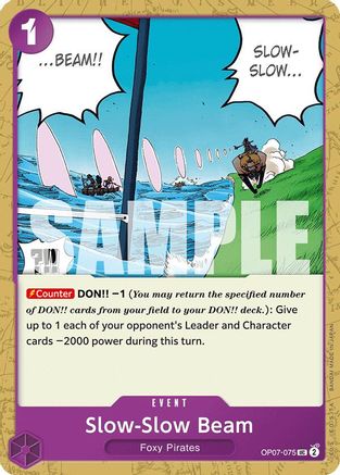 Slow-Slow Beam (OP07-075) [500 Years in the Future] One Piece Single Bandai