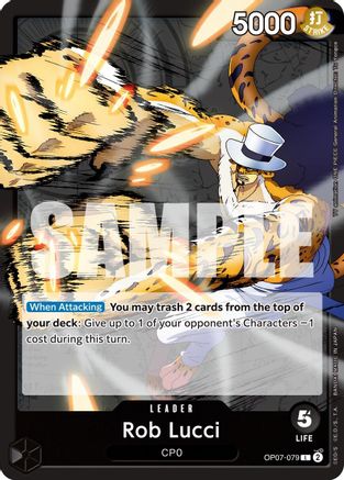 Rob Lucci (079) (OP07-079) [500 Years in the Future] One Piece Single Bandai