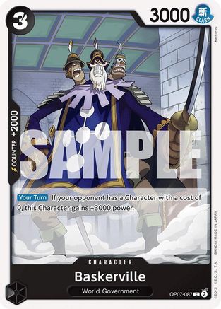 Baskerville (OP07-087) [500 Years in the Future] One Piece Single Bandai