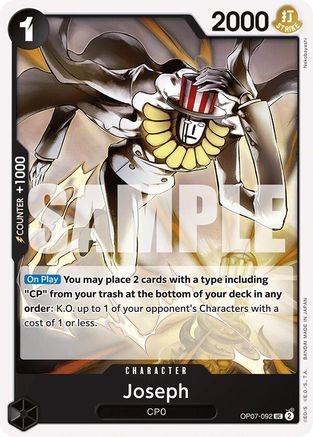 Joseph (OP07-092) [500 Years in the Future] One Piece Single Bandai