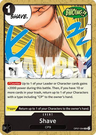 Shave (OP07-094) [500 Years in the Future] One Piece Single Bandai