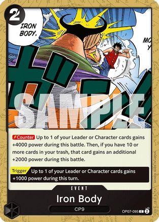 Iron Body (OP07-095) [500 Years in the Future] One Piece Single Bandai