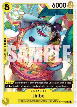 Jinbe (102) (OP07-102) [500 Years in the Future] One Piece Single Bandai
