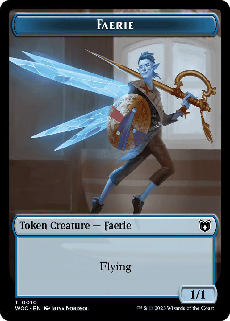 Faerie (TWOC-010) [Tokens] Wilds of Eldraine Commander Tokens Foil MTG Single Wizards of the Coast